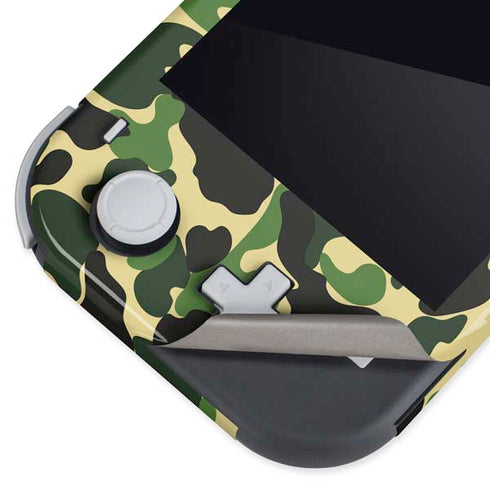 Green Street Camo Nintendo Switch Lite Skin
